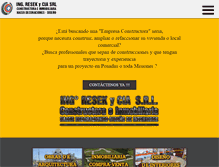 Tablet Screenshot of constructoraresek.com